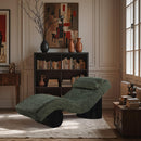  Manufacturer Color_Green -- Marcella Green Fabric Upholstered Chaise Lounge IMAGE 2
