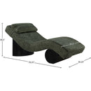  Manufacturer Color_Green -- Marcella Green Fabric Upholstered Chaise Lounge IMAGE 9