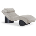  Manufacturer Color_Grey -- Marcella Grey Fabric Upholstered Chaise Lounge IMAGE 1