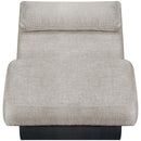  Manufacturer Color_Grey -- Marcella Grey Fabric Upholstered Chaise Lounge IMAGE 3