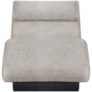  Meridian Marcella Grey Fabric Upholstered Chaise Lounge IMAGE 3