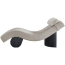 Manufacturer Color_Grey -- Marcella Grey Fabric Upholstered Chaise Lounge IMAGE 4