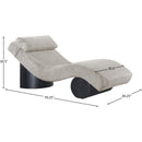  Manufacturer Color_Grey -- Marcella Grey Fabric Upholstered Chaise Lounge IMAGE 9