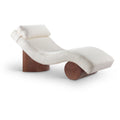  Manufacturer Color_Cream -- Marcella Cream Fabric Upholstered Chaise Lounge IMAGE 1
