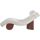  Manufacturer Color_Cream -- Marcella Cream Fabric Upholstered Chaise Lounge IMAGE 4