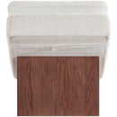  Meridian Marcella Cream Fabric Upholstered Chaise Lounge IMAGE 5