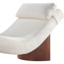  Manufacturer Color_Cream -- Marcella Cream Fabric Upholstered Chaise Lounge IMAGE 6