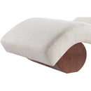  Manufacturer Color_Cream -- Marcella Cream Fabric Upholstered Chaise Lounge IMAGE 7