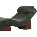  Meridian Marcella Green Fabric Upholstered Chaise Lounge IMAGE 6