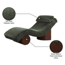  Manufacturer Color_Green -- Marcella Green Fabric Upholstered Chaise Lounge IMAGE 9