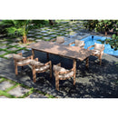  Meridian Newport Beige Water Resistant Fabric Upholstered Outdoor Patio Dining Chair IMAGE 2
