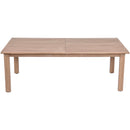  Meridian Newport 86.75" / 108" Natural Acacia Wood Outdoor Patio Dining Table IMAGE 3