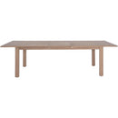  Meridian Newport 86.75" / 108" Natural Acacia Wood Outdoor Patio Dining Table IMAGE 5