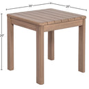  Meridian Newport Natural Acacia Wood Outdoor Patio End Table IMAGE 5