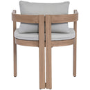  Meridian Newport Grey Water Resistant Fabric Upholstered Outdoor Patio Dining Chair IMAGE 5