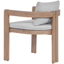  Meridian Newport Grey Water Resistant Fabric Upholstered Outdoor Patio Dining Chair IMAGE 6