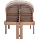  Meridian Newport Beige Water Resistant Fabric Upholstered Outdoor Patio Lounge Chair IMAGE 5