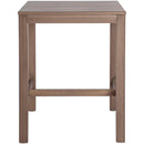  Meridian Newport Natural Acacia Wood Outdoor Patio Square Bar Table IMAGE 4
