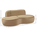  Manufacturer Color_Beige -- Meridian Swerve Stationary Loveseat IMAGE 13