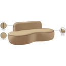  Manufacturer Color_Beige -- Meridian Swerve Stationary Loveseat IMAGE 14
