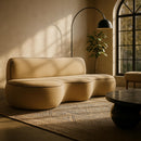  Manufacturer Color_Beige -- Meridian Swerve Stationary Sofa IMAGE 2