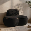  Manufacturer Color_Black -- Swerve Black Velvet Upholstered Chair IMAGE 2