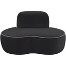  Manufacturer Color_Black -- Swerve Black Velvet Upholstered Chair IMAGE 3