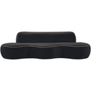  Manufacturer Color_Black -- Swerve 101" Black Velvet Upholstered Sofa IMAGE 3