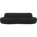  Manufacturer Color_Black -- Swerve 101" Black Velvet Upholstered Sofa IMAGE 5