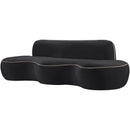  Manufacturer Color_Black -- Swerve 101" Black Velvet Upholstered Sofa IMAGE 7