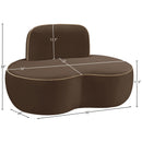  Manufacturer Color_Brown -- Swerve Brown Velvet Upholstered Chair IMAGE 12