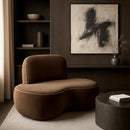  Manufacturer Color_Brown -- Swerve Brown Velvet Upholstered Chair IMAGE 2