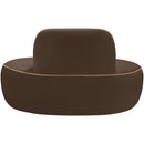  Manufacturer Color_Brown -- Swerve Brown Velvet Upholstered Chair IMAGE 4