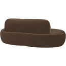  Manufacturer Color_Brown -- Swerve 77" Brown Velvet Upholstered Loveseat IMAGE 5