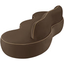  Manufacturer Color_Brown -- Swerve 101" Brown Velvet Upholstered Sofa IMAGE 10