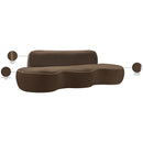  Manufacturer Color_Brown -- Swerve 101" Brown Velvet Upholstered Sofa IMAGE 19