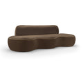  Manufacturer Color_Brown -- Swerve 101" Brown Velvet Upholstered Sofa IMAGE 1