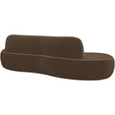  Manufacturer Color_Brown -- Swerve 101" Brown Velvet Upholstered Sofa IMAGE 5