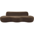  Manufacturer Color_Brown -- Swerve 101" Brown Velvet Upholstered Sofa IMAGE 7