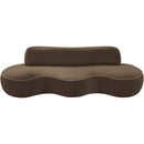  Manufacturer Color_Brown -- Swerve 101" Brown Velvet Upholstered Sofa IMAGE 8