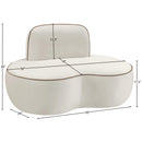  Manufacturer Color_Cream -- Swerve Cream Velvet Upholstered Chair IMAGE 13