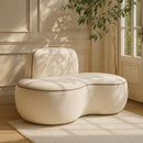  Manufacturer Color_Cream -- Swerve Cream Velvet Upholstered Chair IMAGE 2