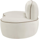  Manufacturer Color_Cream -- Swerve Cream Velvet Upholstered Chair IMAGE 4