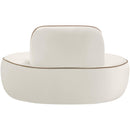  Manufacturer Color_Cream -- Swerve Cream Velvet Upholstered Chair IMAGE 5