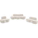  Manufacturer Color_Cream -- Swerve 77" Cream Velvet Upholstered Loveseat IMAGE 11