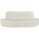  Manufacturer Color_Cream -- Swerve 77" Cream Velvet Upholstered Loveseat IMAGE 5