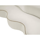  Manufacturer Color_Cream -- Swerve 101" Cream Velvet Upholstered Sofa IMAGE 13