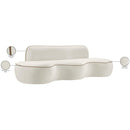  Manufacturer Color_Cream -- Swerve 101" Cream Velvet Upholstered Sofa IMAGE 20