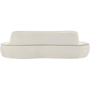  Manufacturer Color_Cream -- Swerve 101" Cream Velvet Upholstered Sofa IMAGE 5