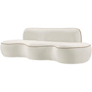  Manufacturer Color_Cream -- Swerve 101" Cream Velvet Upholstered Sofa IMAGE 7